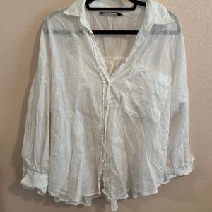 Zara linen blouse
